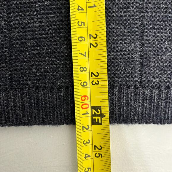 Van Heusen Mens L Pullover Knit Sweater Vest‎ Black V-Neck Sleeveless Outdoor - Picture 6 of 6